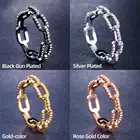 Huitan модное геометрическое кольцо на цепочке для женщин женское повседневное украшение с микро-инкрустацией из фианита юбилей Лидер продаж ювелирные изделия Прямая поставка