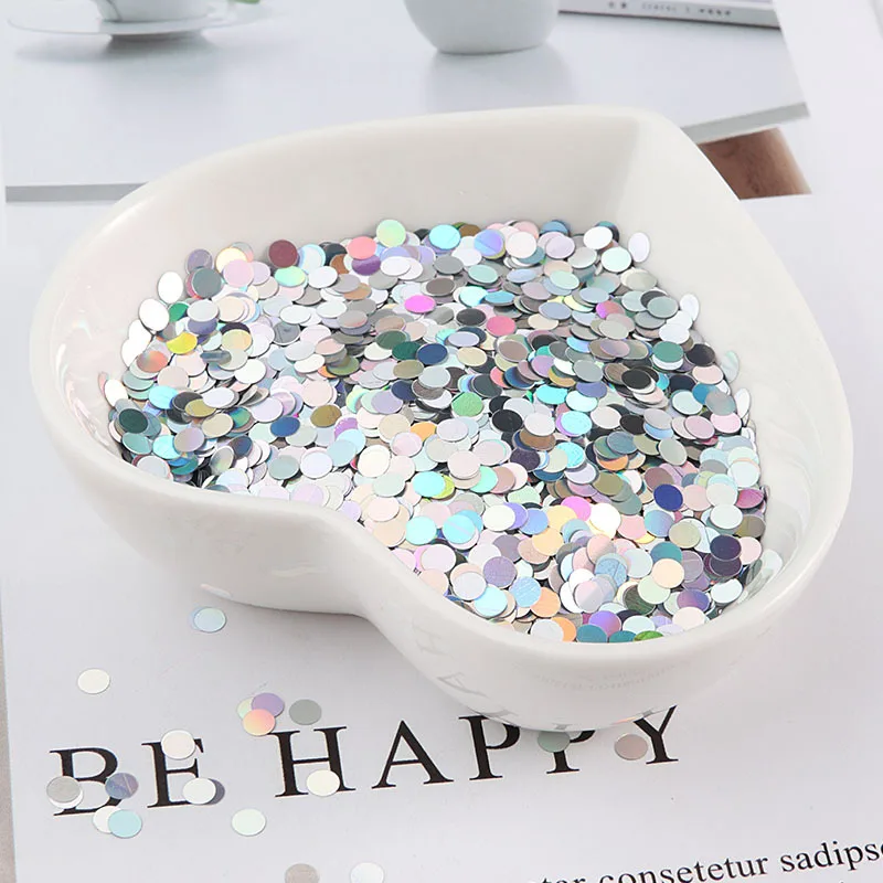 

10g 1-4mm polka dot ultra-thin dazzle color manicure sequins PET onion powder nail patch DIY handmade clothing accessories