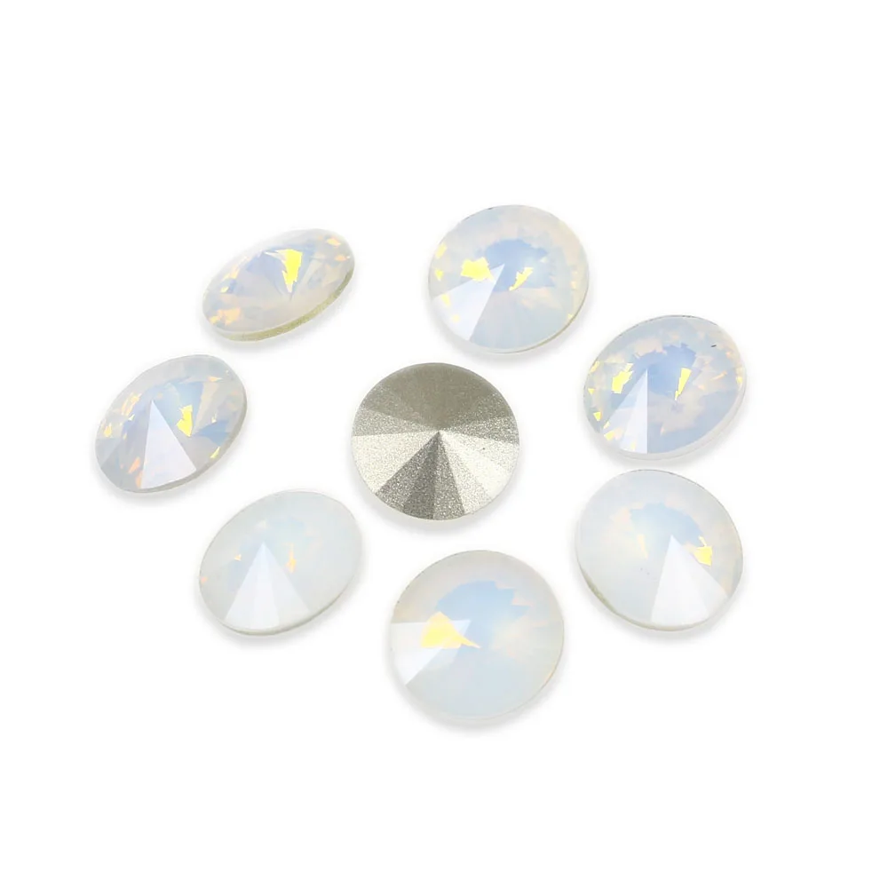 14 мм Кристальные стеклянные стразы Rivoli Необычные заостренные Свободные Стразы