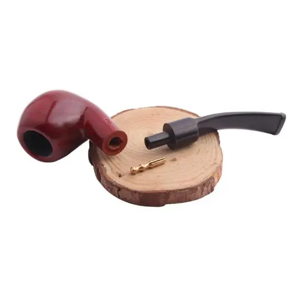 

Classic wooden Pipes Chimney Smoking Pipe Mouthpiece Herb Tobacco Pipe Narguile Smoke Pipe with smoking tool