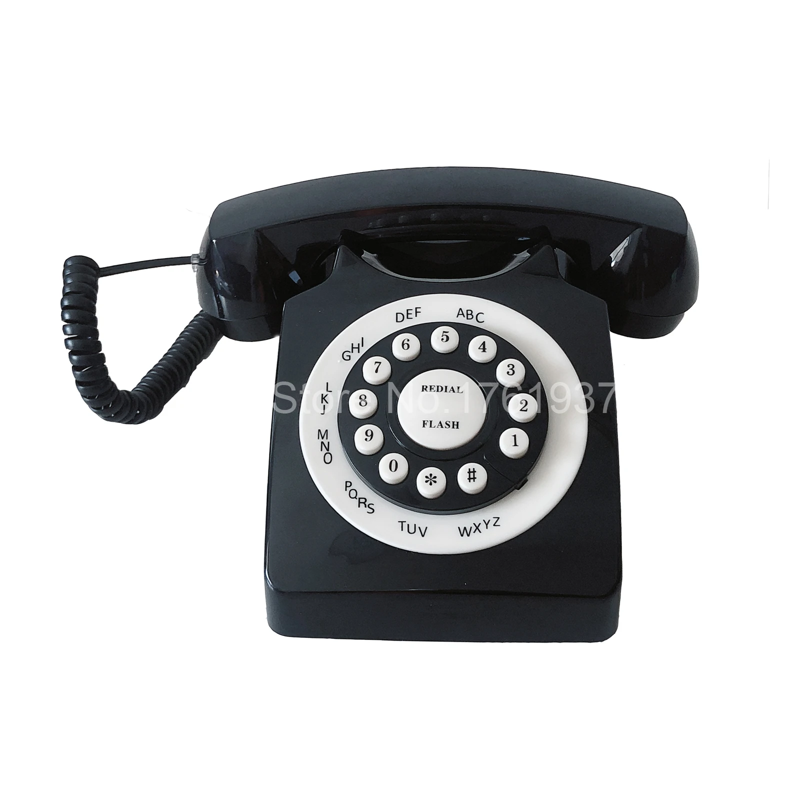 

Black Retro Phone, Corded Landline telephone, Classic Vintage Old Fashion Telephone for Home & Office, Gift for Seniors