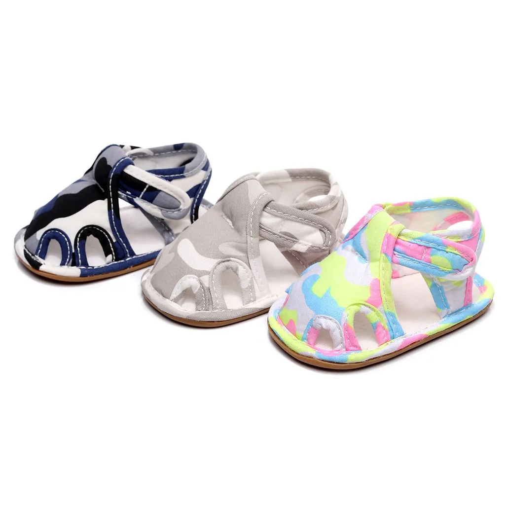 

Toddler Infant Kids Baby Girls First Walkers Camouflage Shoes Open Toe Sandals
