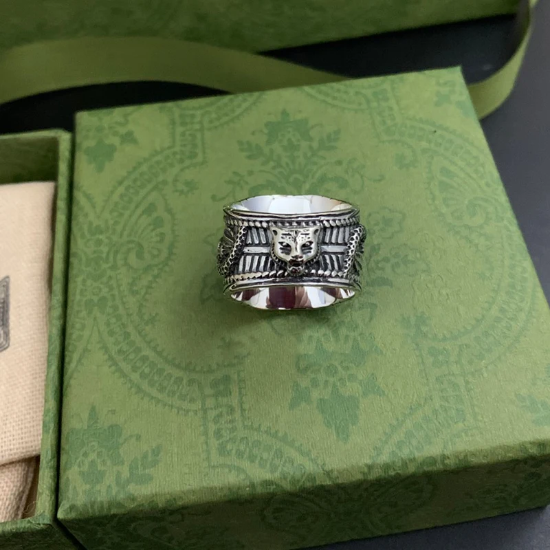 Мужское и женское кольцо из серебра 925 пробы с бирюзой | Украшения аксессуары