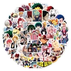 50 шт. My Hero Академия шото Тодороки наклейки Косплэй Bakugou Katsuki haku ПВХ Водонепроницаемый наклейки подарки для детей