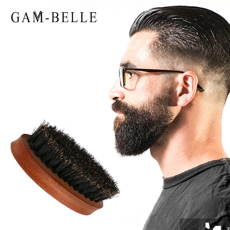 GAM BELLE 1 шт. натуральная щетина кабана щетка для бороды мужчин бритья работает