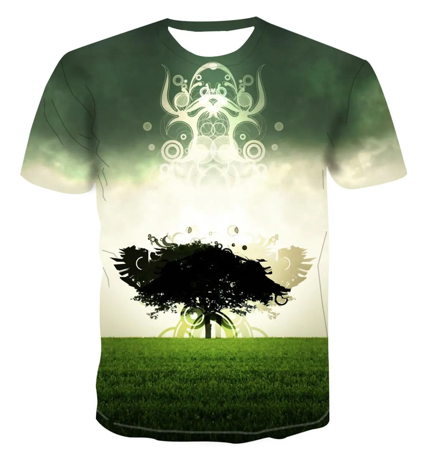 2021 new geometric beige green t-shirt for men 3d print unisex casual top new blue harajuku short sleeve t-shirt