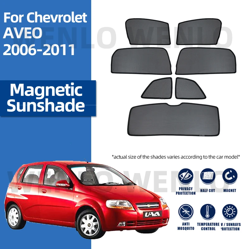 

For Chevrolet AVEO 2006-2011 Car Solar Auto UV Sun Protector Protection Frame Magnetic Curtain Windscreen Foldable Sunshade