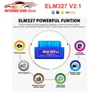 Новый диагностический инструмент V2.1 MINI ELM327 Bluetooth OBD2 ELM 327 V2.1 автомобильный считыватель кодов для AndroidIosПК для всех протоколов OBDII
