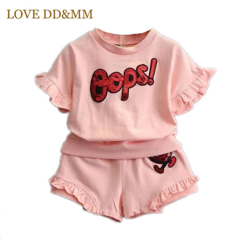 Комплекты для девочек LOVE DD & MM летняя новая детская одежда 2020 хлопковая футболка с