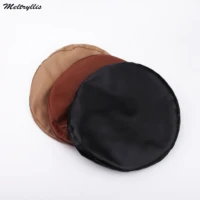 2020 new women hot fashion beret solid faux pu leather beret girls autumn winter retro beanie caps french artist warmer hats