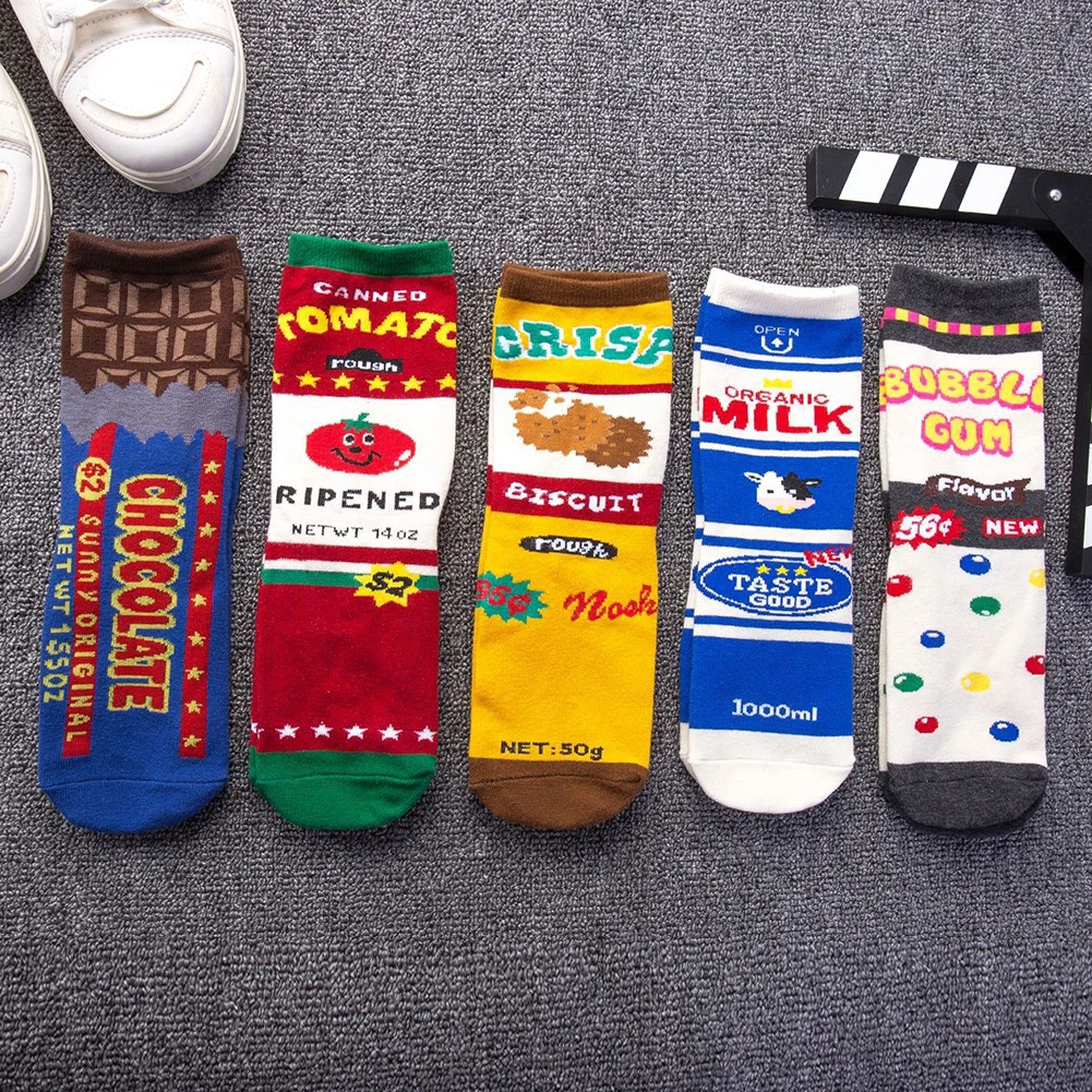 Женская и мужская забавная еда молоко коробка с принтом дышащий хлопок хип-хоп