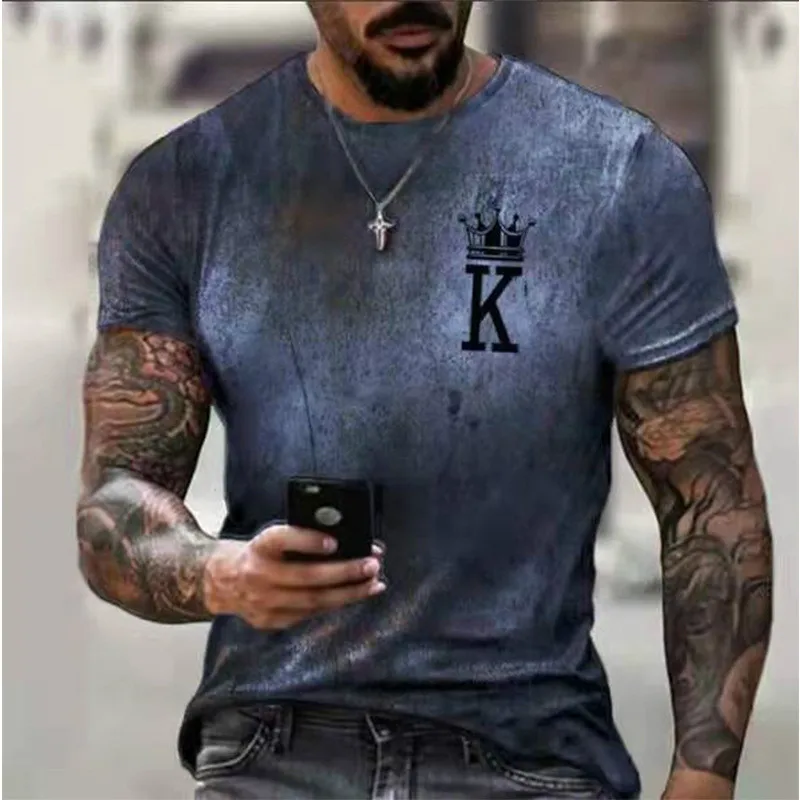 

Men's short sleeve T-shirt, 3D printing casual T-shirt, personalized loose Street T-shirt, xxs-6xl 2021 summer