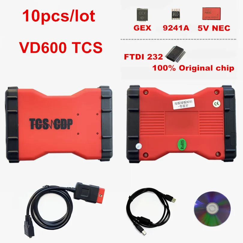 10 шт. автомобильные реле TCS PRO VD600 Multidiag Pro NEC новинка 2016 00 генератор ключей/2017 1