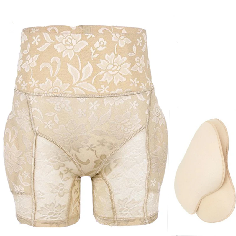 Women Padded Briefs Sexy Lace Push Up Panties Abundant Buttocks Hip Trainer Butt Lifting Inserts Removable Pads Shaper Underwear | Женская