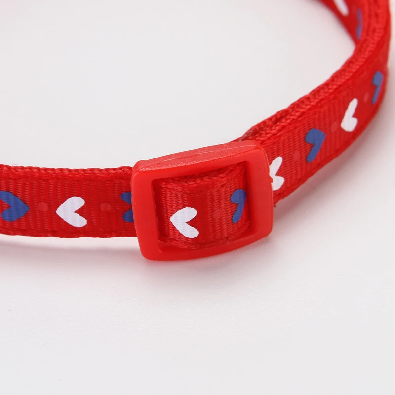 

2021 new product polyester PP pet patch bell collar adjustable printing cat collar dog collar pet love arrow collar J7A7603