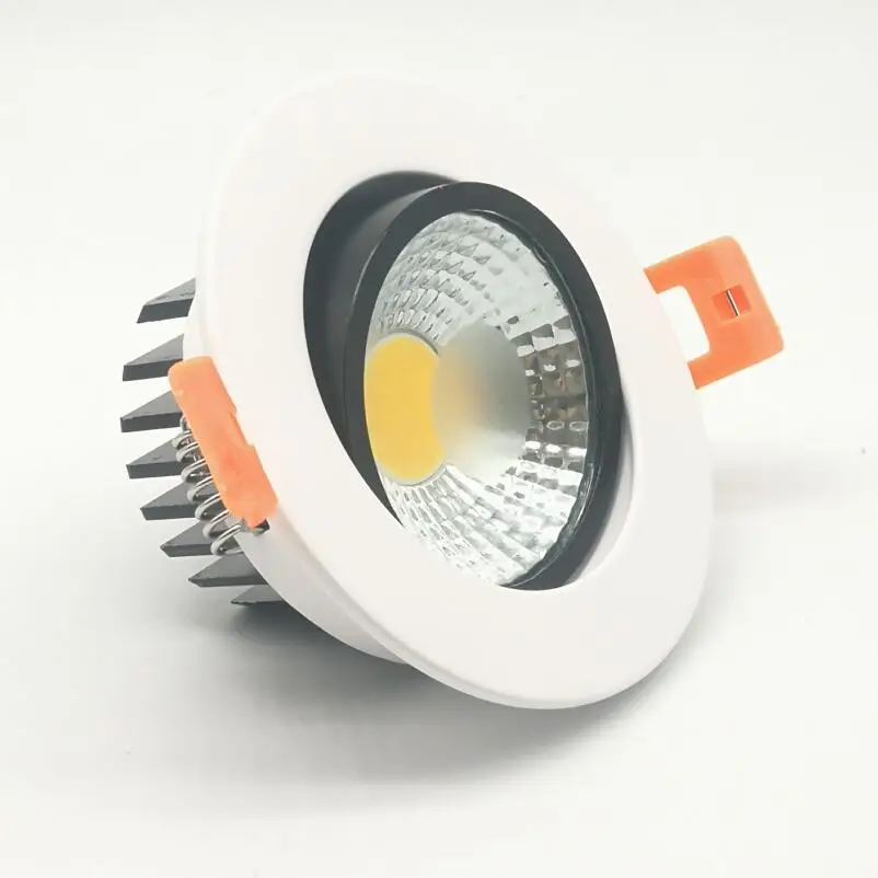 1 шт. сверхъяркий Встраиваемый светодиодный точечный светильник COB 5 Вт 12