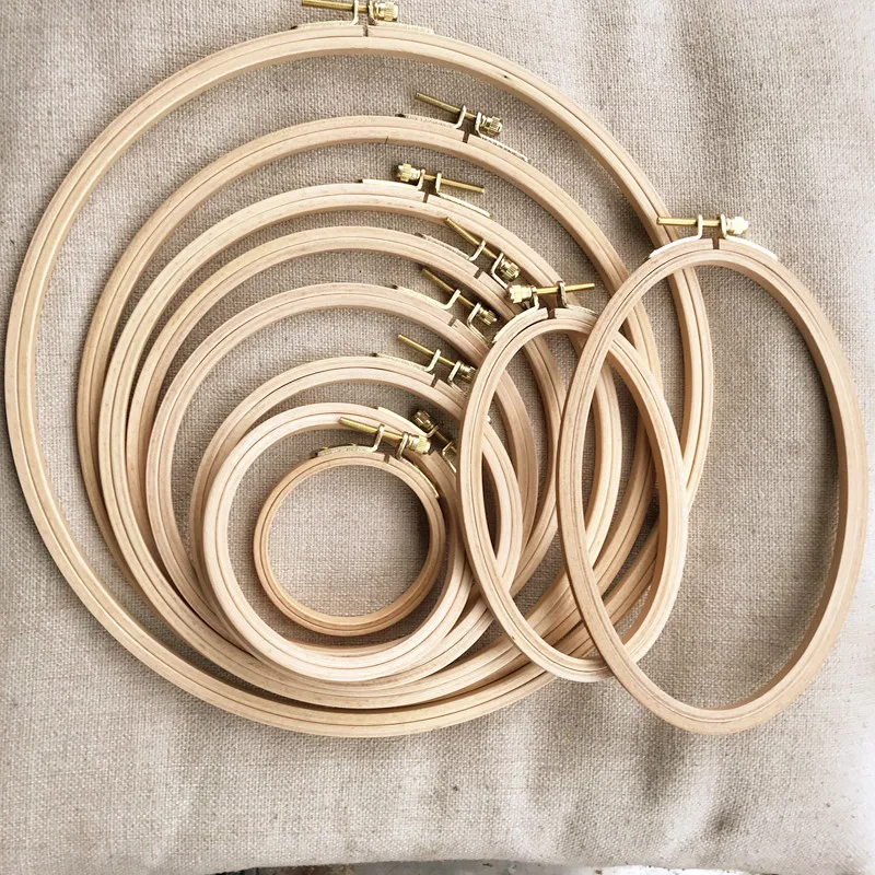 Деревянный обруч для вышивки крестиком деревянный рукоделия кольцо ручной