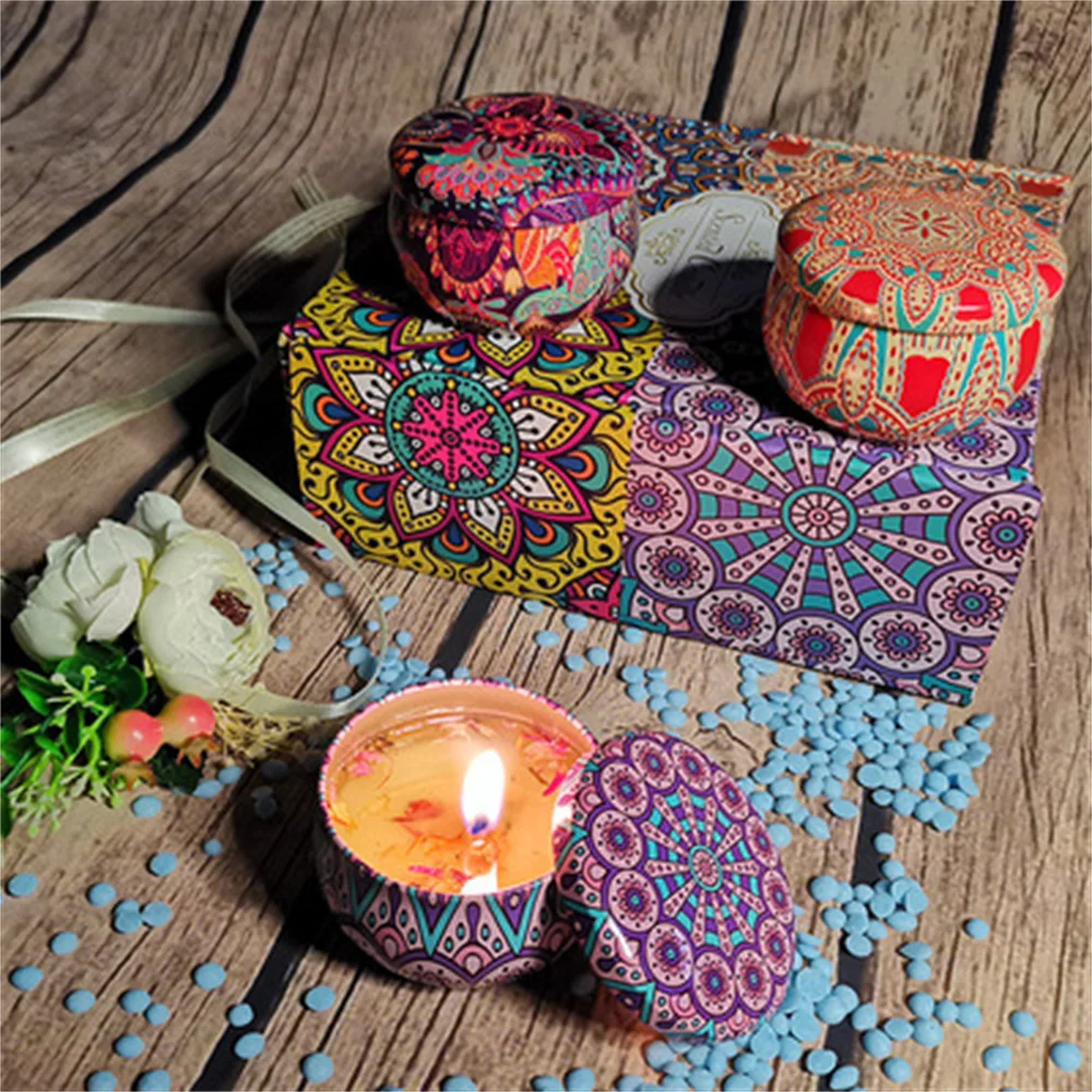 

1Pc Empty Candles Storage Tank Natural Soy Wax Aromatherapy Candles Velas Aromáticas Oil DIY Candle Making Home Decoration Gift