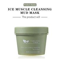 100g green tea cooling deep cleansing mud mask moisturize reducing skin blemishes acne blackheads anti aging anti wrinkle