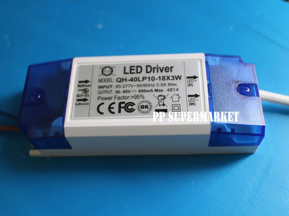 Драйвер постоянного тока для 10 18 шт. 3 Вт высокой мощности LED AC85 265V 40