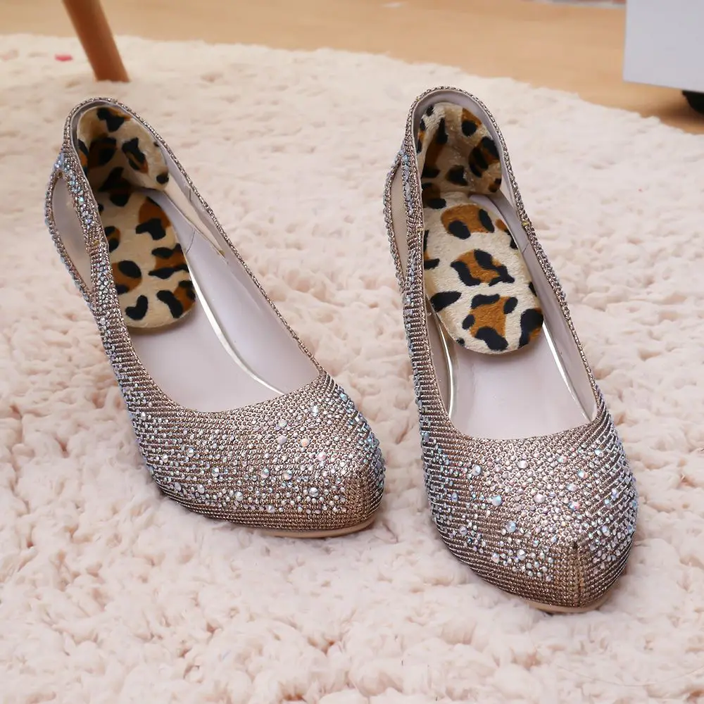 

1Pair 2in1 Women Lady Silicone Thread Thicker Rear Foot Wear High Heel Sticker shoes Accessories Foot Care Tools