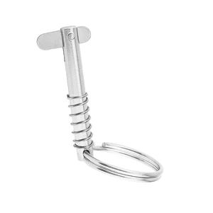 Быстросъемные штифты для лодки, штифт для верхней петли Bimini, шарнир из нержавеющей стали 316 для верхней палубы лодки, быстросъемный, 6,3x51 мм