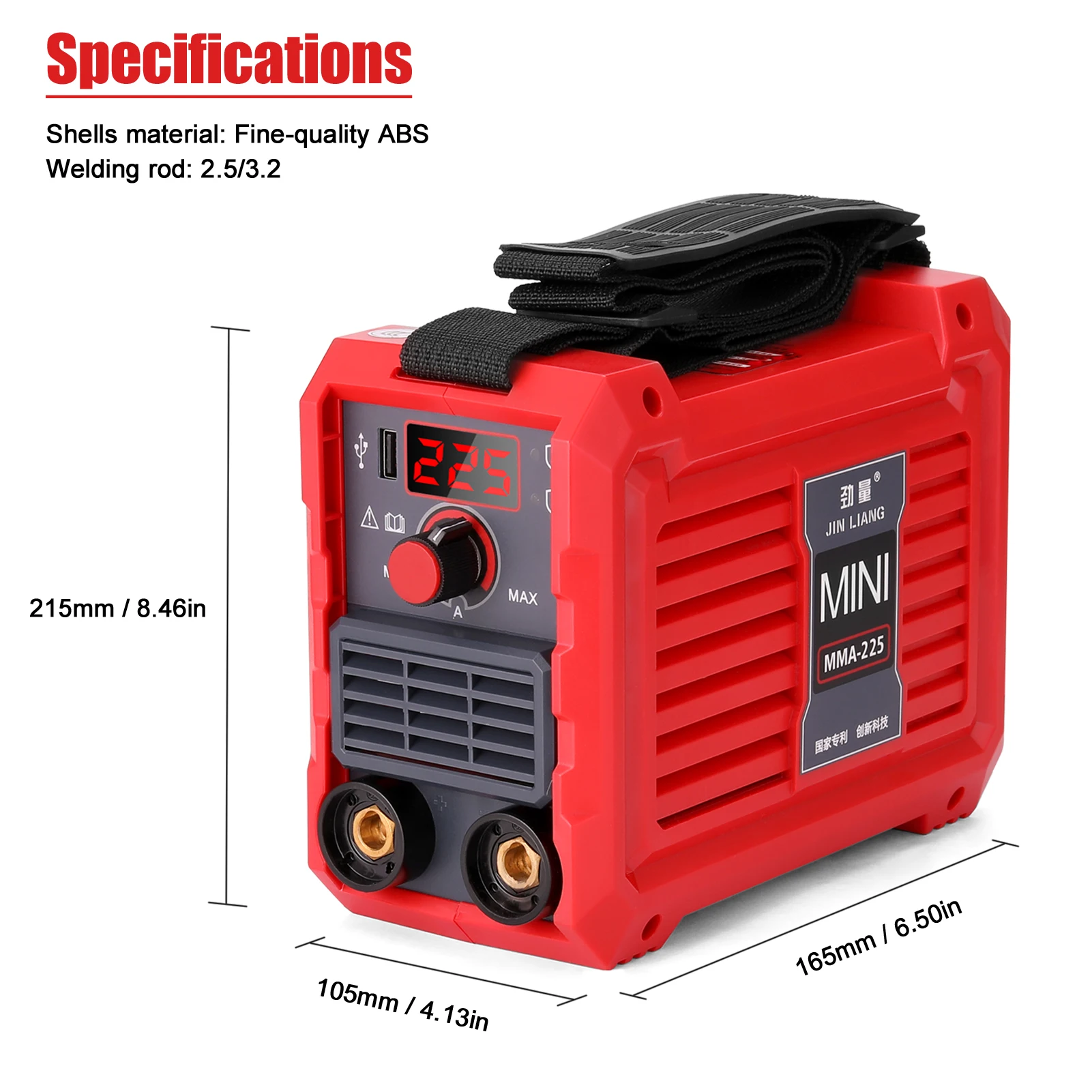 

20-225A MMA-225 Electric Welding Machine Household Mini Inverter Welder 220 V IGBT Digital Mini Welding Machine With USB Port
