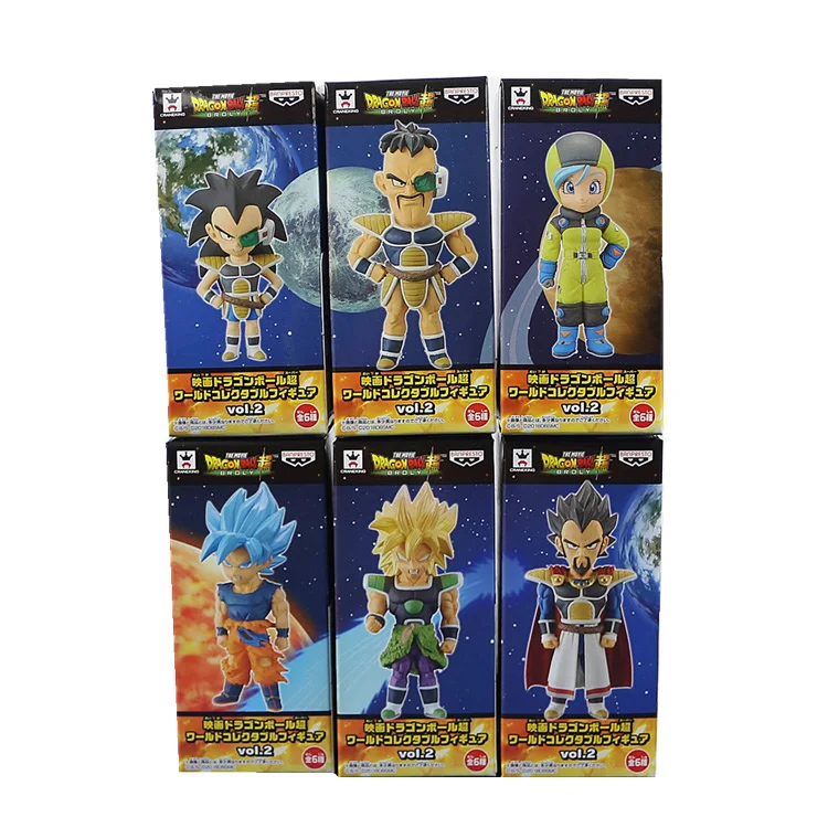 

BANDAI Dragon Ball Z WCF Super Saiyan Son Goku Broly Bulma Action PVC Collection Model Toy Anime Figure Toys For Kids