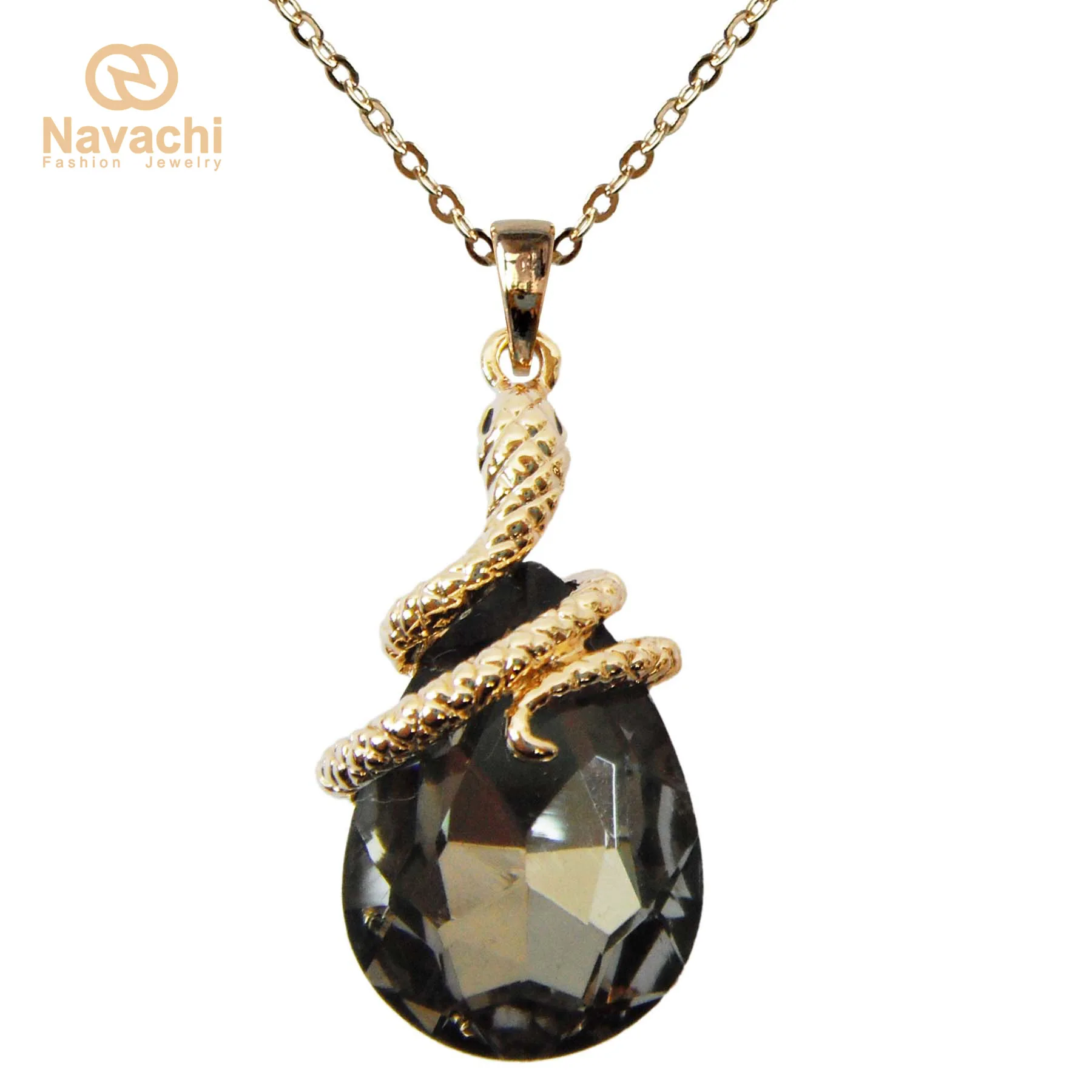 Navachi кудрявая змея Красочный Кристалл кубический циркон кулон ожерелье