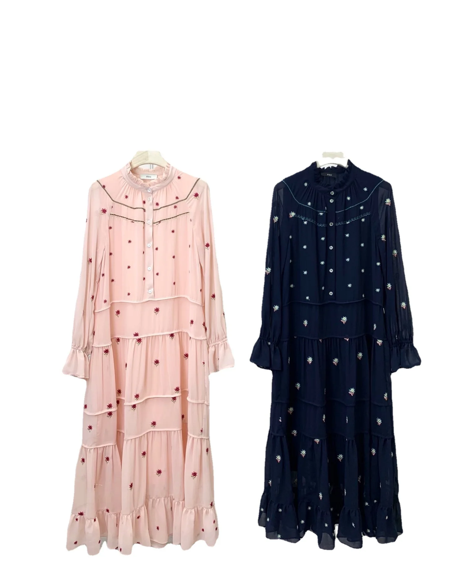 

21 summer Aojia red card temperament printing temperament commuting waist women's dress o22b0wop501w