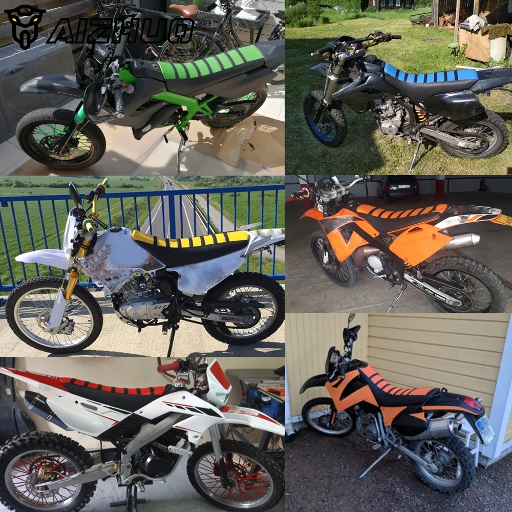 Мотоциклетный мягкий чехол в полоску для KAWASAKI KLX450R KLX150S KLX125 KLX 250 125 SUZUKI YAMAHA |
