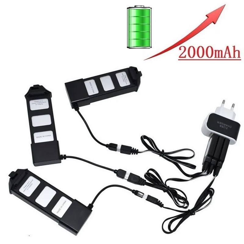 Обновленная аккумуляторная батарея 2000 мАч 7 4 В для MJX R/C Bugs 5 Вт B5W JJRC X5 Pro RC Quadcopter