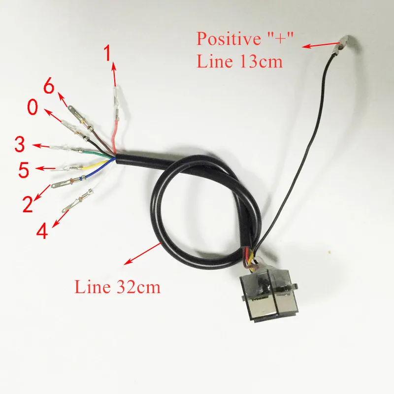 6 Скорость с NR шестерни черный Универсальный мотоцикл цифровой Дисплей