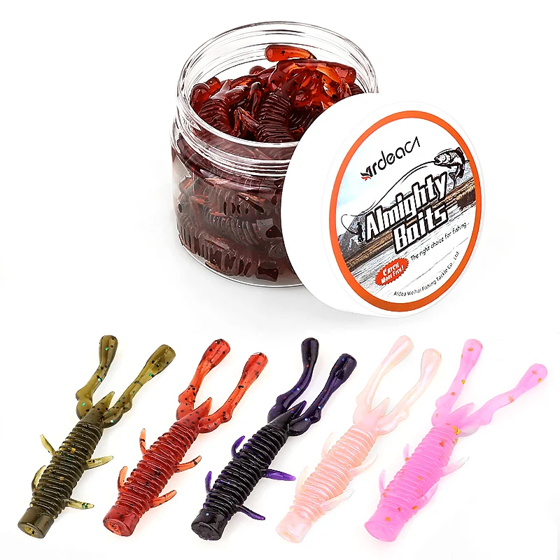Ardea soft bait 20pcs 1.3g fishing lure Silicone Swimbait Wobblers Pesca Tackle trout Carp Jigging  bass pike winter eazy