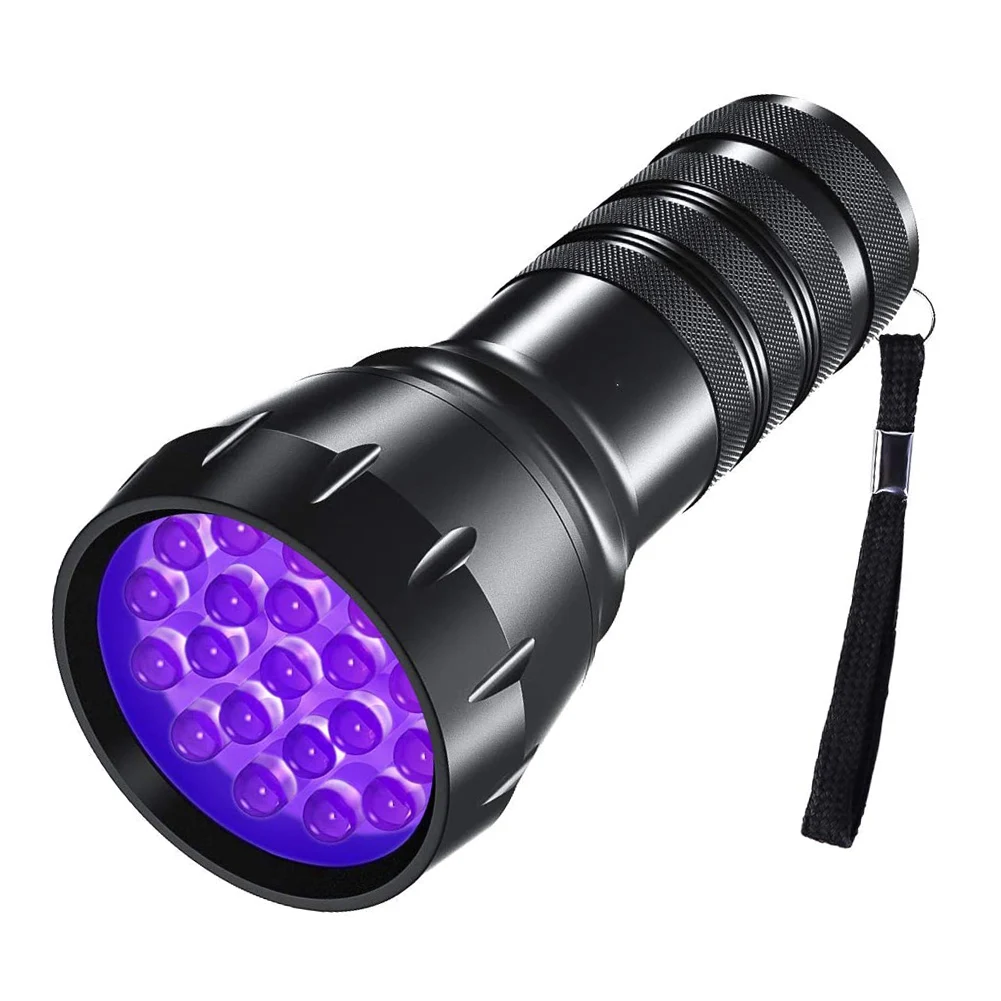 

51LED Purple Light Flashlight 395nm Handheld UV Flashlight for Identification Inspection L23
