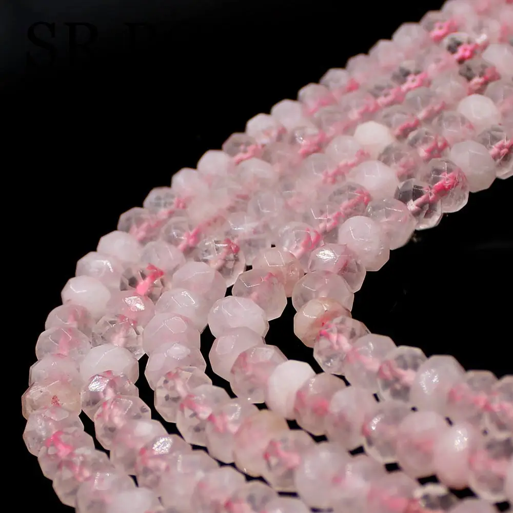 Бесплатная доставка 5x8 мм граненая форма Рондель с натуральными драгоценными