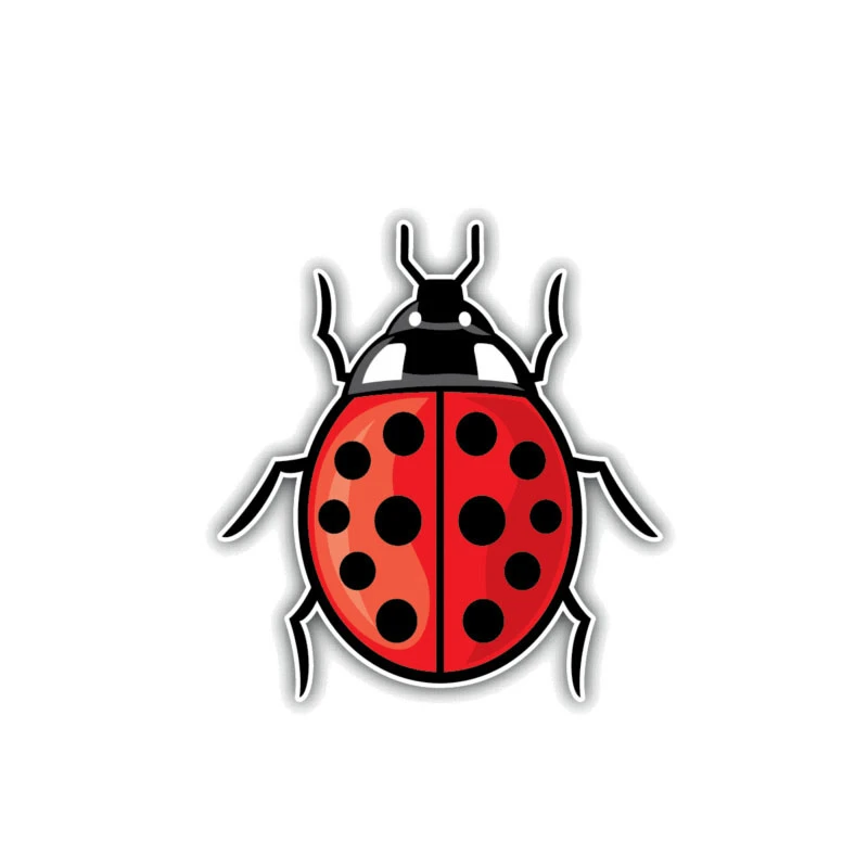 

Car Sticker Ladybug Animal Waterproof Personality Suitable for Window Covering Scratch Sticker PVC,11m*10cm