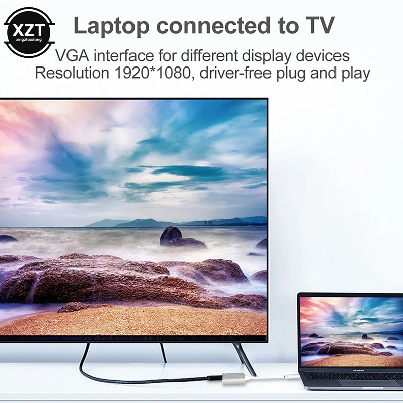 Алюминиевый сплав кабель-Переходник USB C на HDMI VGA адаптер 4K Тип USB-C концентратор