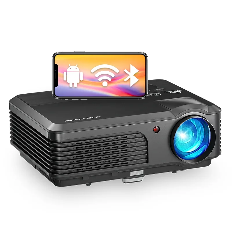 

Домашний проектор, видео, светодиодный проектор для домашнего кинотеатра, 4200 люмен, система Android 6.0, бесплатная доставка, проектор Full Hd для де...