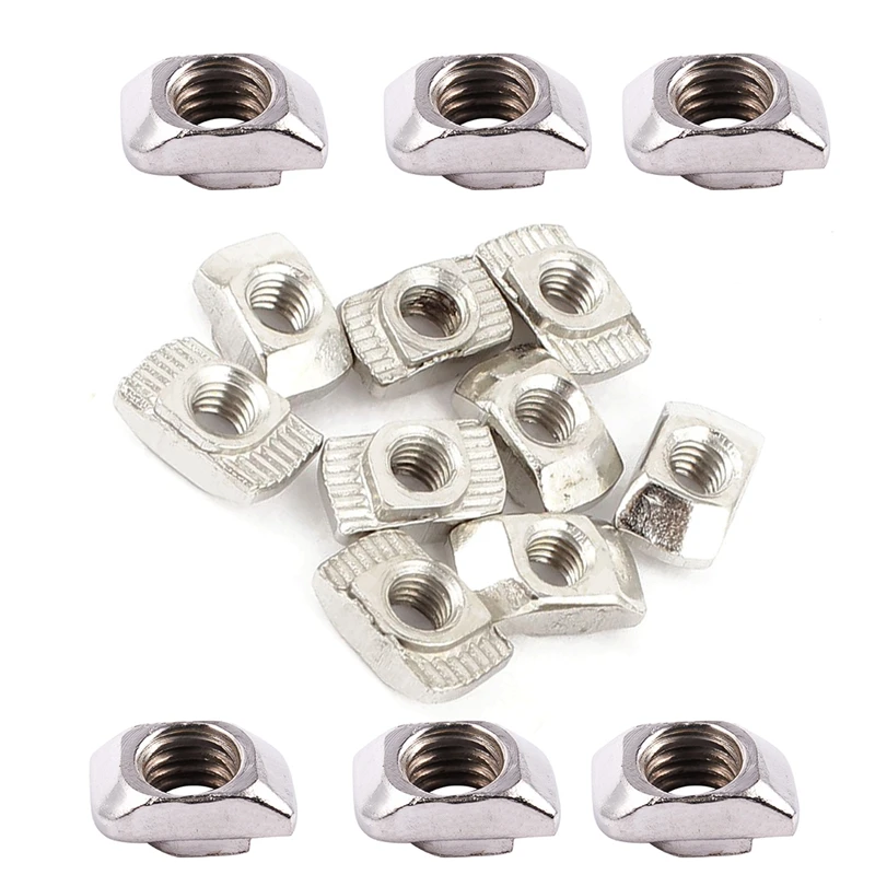 20Pcs 20 Series Compatible Drop in Type T Slot Nuts 10Mm X 6Mm 4.5Mm 10Pcs M5 & M4 | Обустройство дома