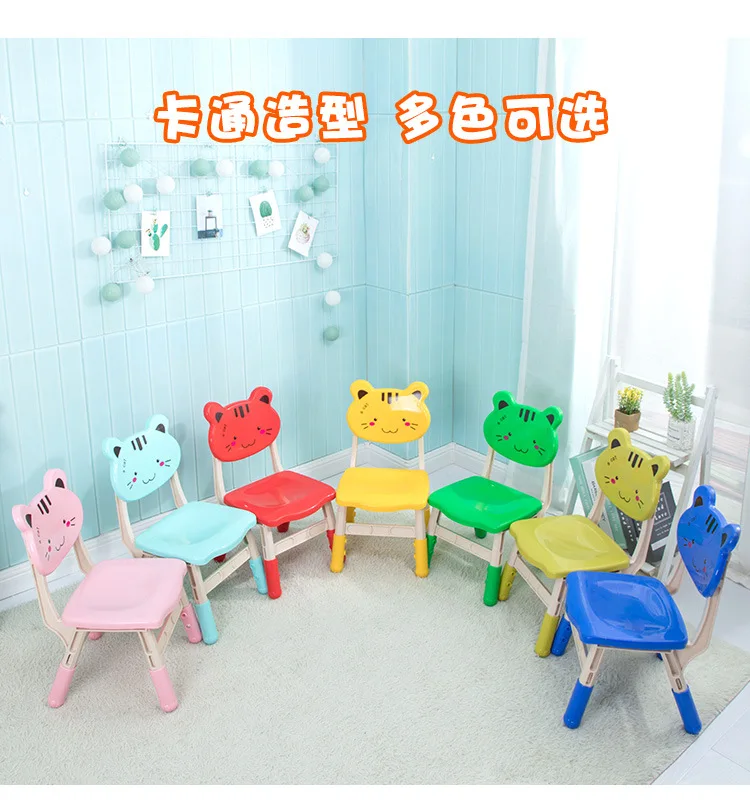 Children's Solid Wood Stool Kindergarten Table and Chair Baby School Desk kids furniture |