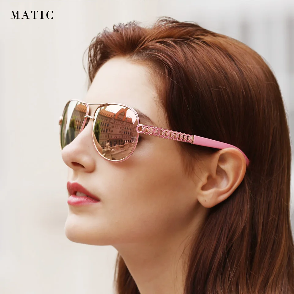 Очки солнцезащитные женские зеркальные антибликовые роскошные брендовые