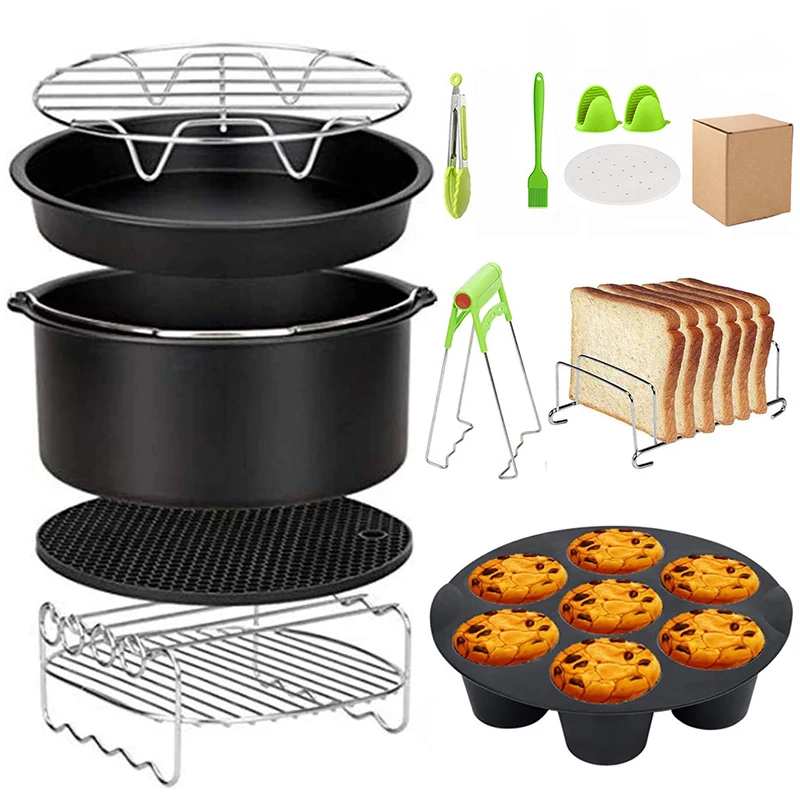 

8pcs/set 7 Inch / 8 Inch Air Fryer Accessories