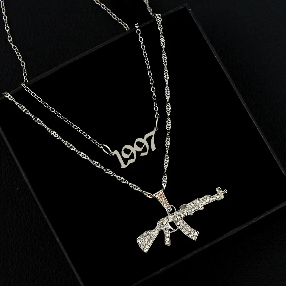 

Trend Multilayer Silver Color Metal Hollow Dragon Necklace Women Geometric Letter Animal Pendant Twisted Chain Necklace Jewelry