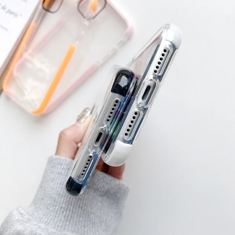 Роскошный противоударный прозрачный чехол LOVECOM для телефона iPhone 12 Mini 11 Pro Max XR XS 7 8