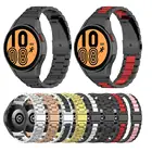 Ремешок из нержавеющей стали для наручных часов Samsung Galaxy Watch 4 Classic 46 мм 42 мм, металлический браслет для Galaxy Watch 4 44 мм 40 мм