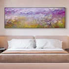 Картины на холсте с изображением Кувшинок Клода Моне, плакаты и принты, импрессионистские цветы, картины для кровати