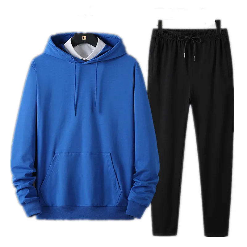

Autumn New Mens Sports Korean Hooded Sweater Trouser Suit Customization Sudaderas Bluza Hoodie Sweatshirt Pantalon Spodnie