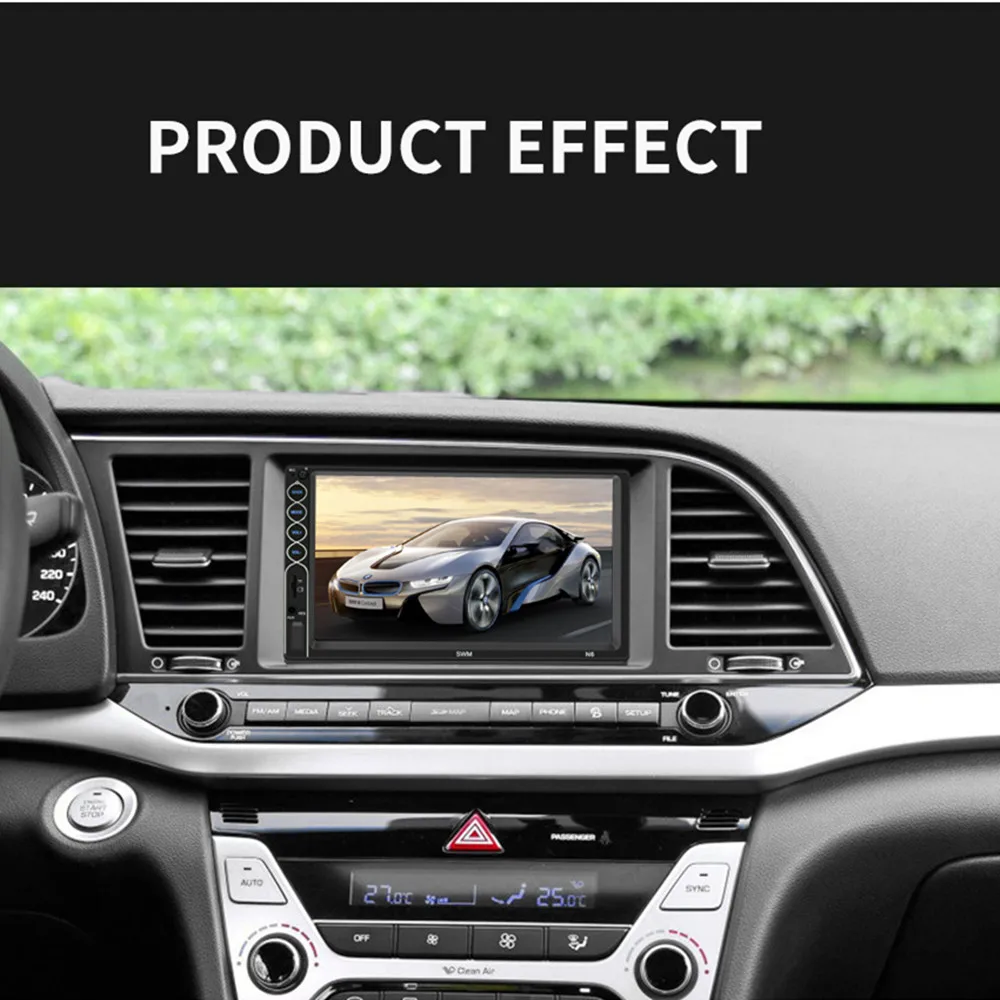Mirrorlink Android Iphone авто мультимедиа 8 led задняя камера 7 дюймов HD автомобильное радио