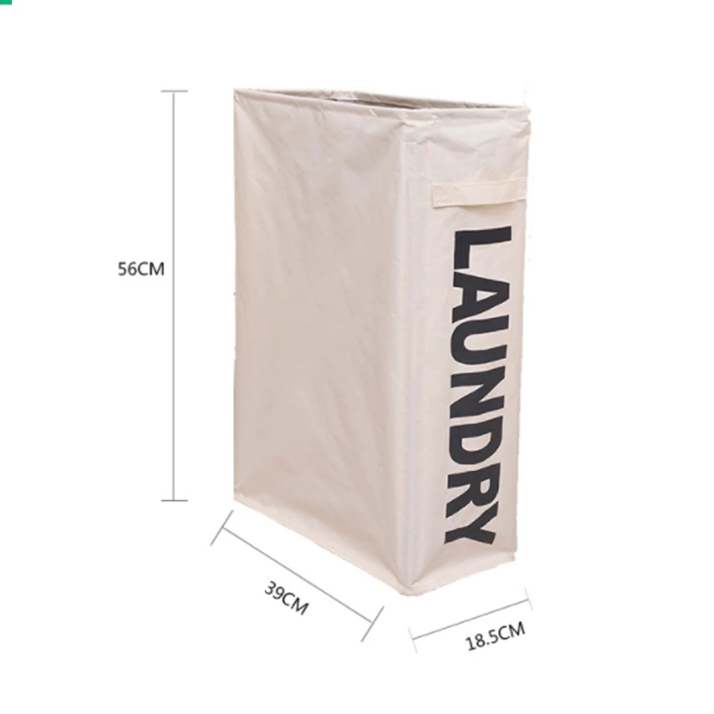 

Oxford Laundry Basket With Wheels Multi-Functional Corner Slim Laundry Hamper Dirty Clothes Storage Basket Organizer Container